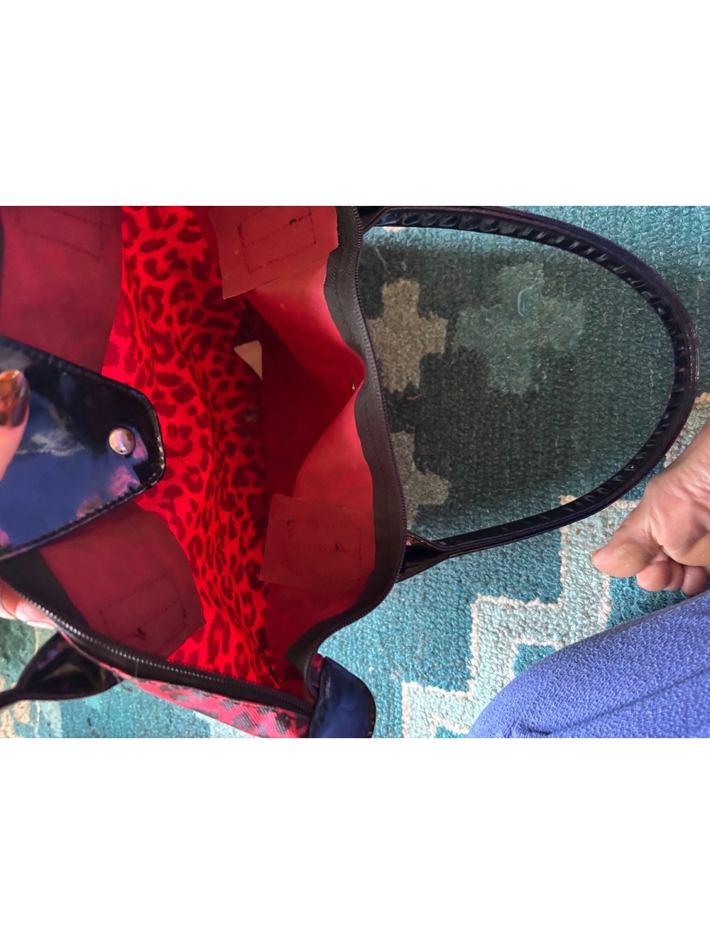Cute red leopard bag - Picture 3 of 5